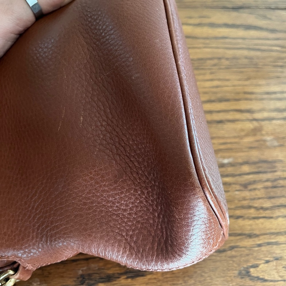 Vintage Coach Sonoma Satchel Brown Leather Shoulder Crossbody Bag - Picture 9 of 15